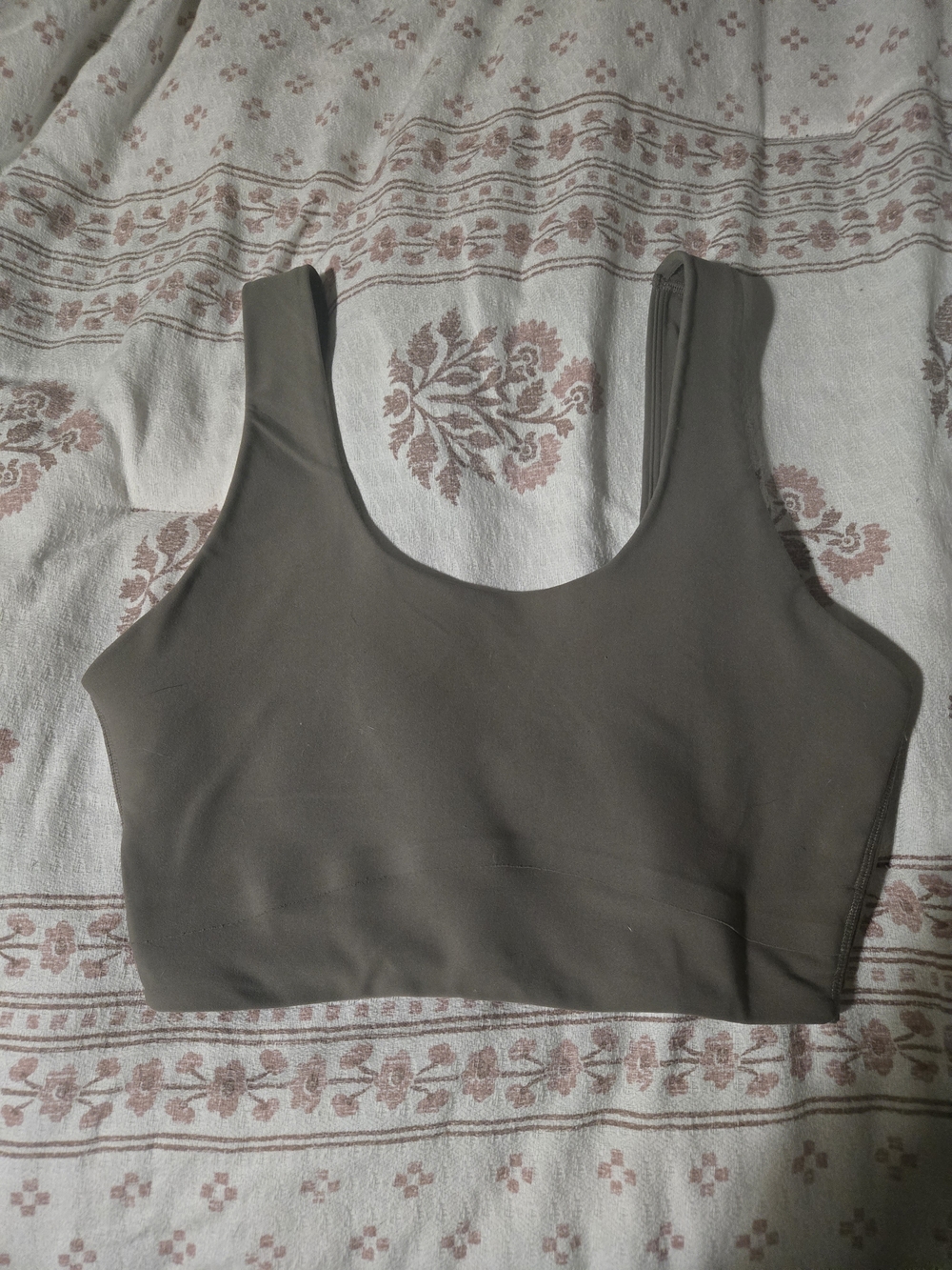 Source Unknown Taupe Sports Bra